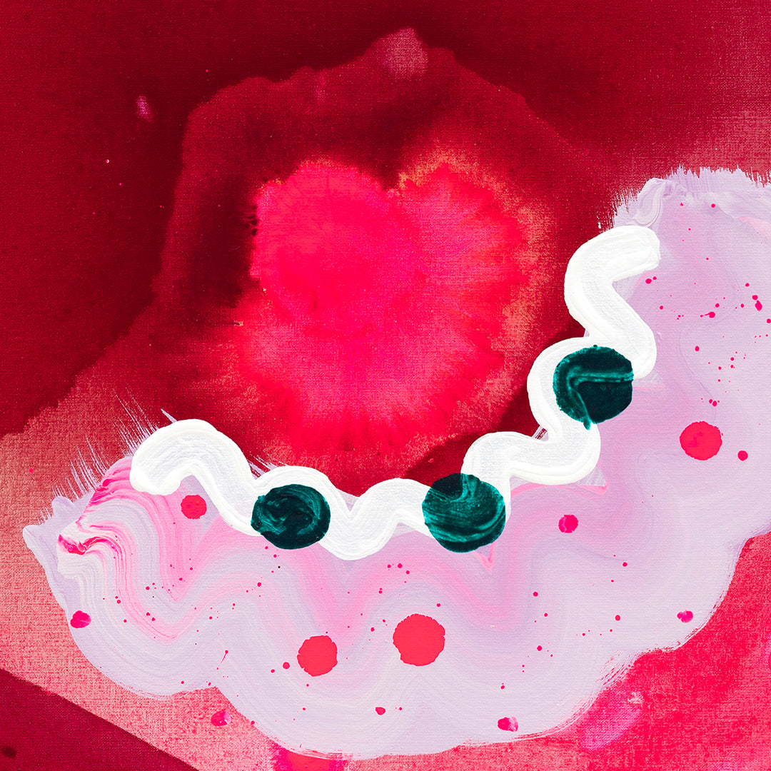 Cherry Bomb - Original Artwork on Canvas by Jen Sievers