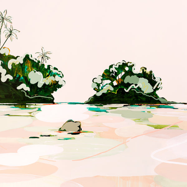 絵画 Cool Waters Cool Waters (Vavau Beach, Samoa)- Limited Edition Print - Jen