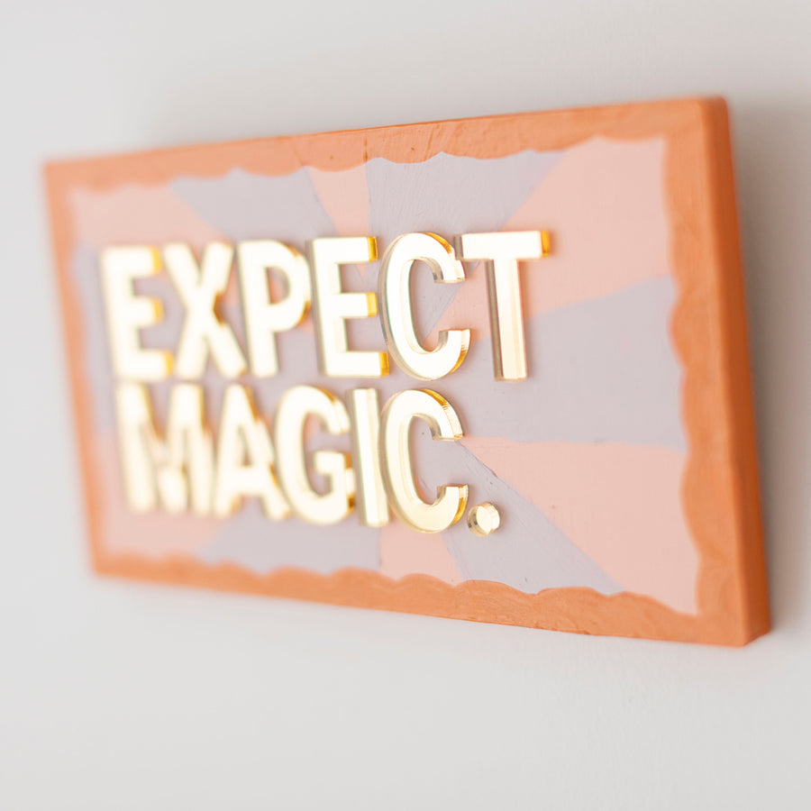 Expect Magic Gold - Original 3D Artwork by Jen Sievers