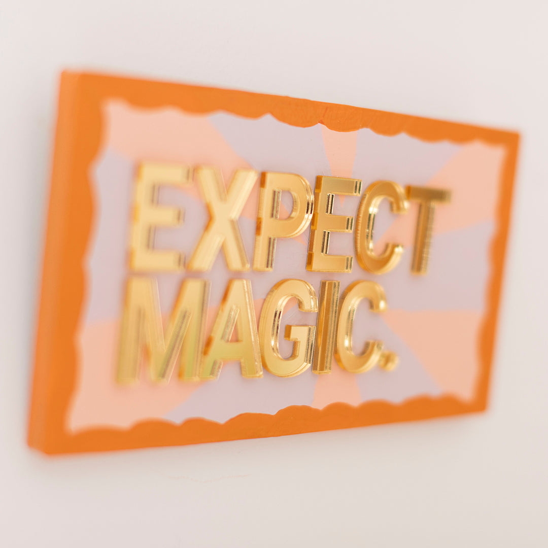 Expect Magic Gold - Original 3D Artwork by Jen Sievers