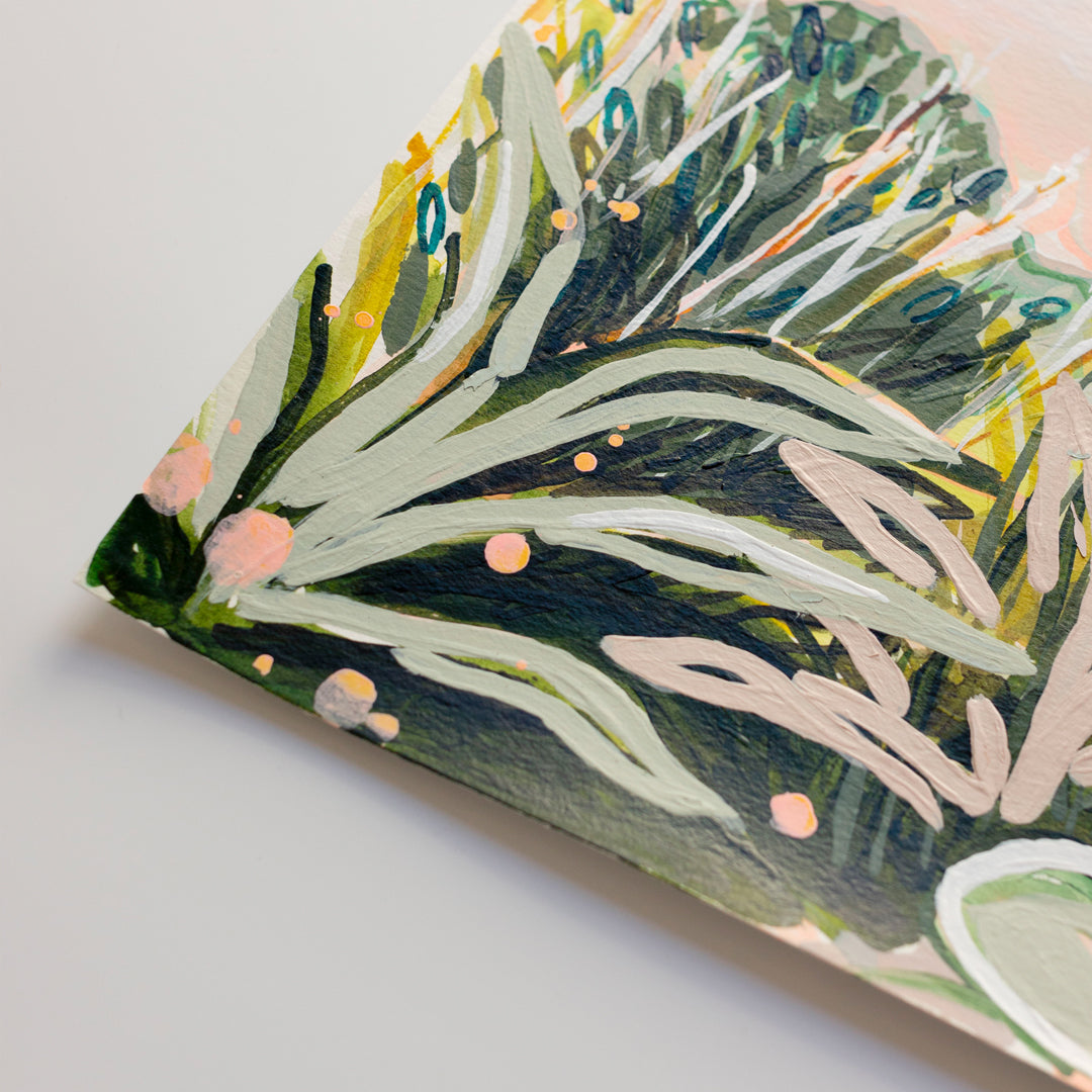 Hahei View - Original Artwork on Paper by Jen Sievers