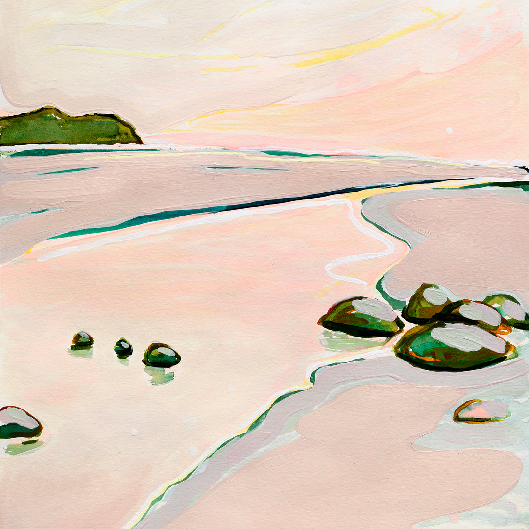 Hot Water Dawn - Original Artwork on Paper by Jen Sievers