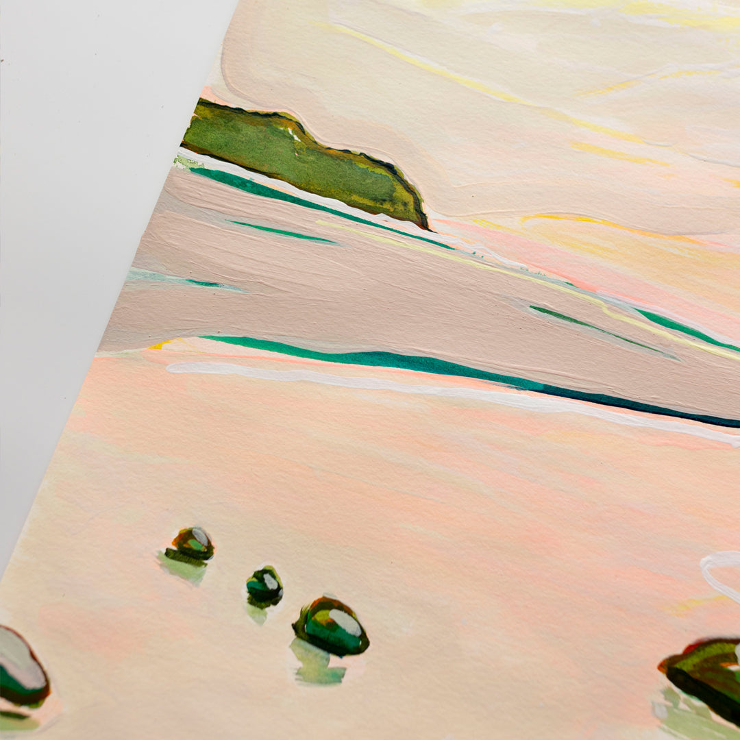 Hot Water Dawn - Original Artwork on Paper by Jen Sievers