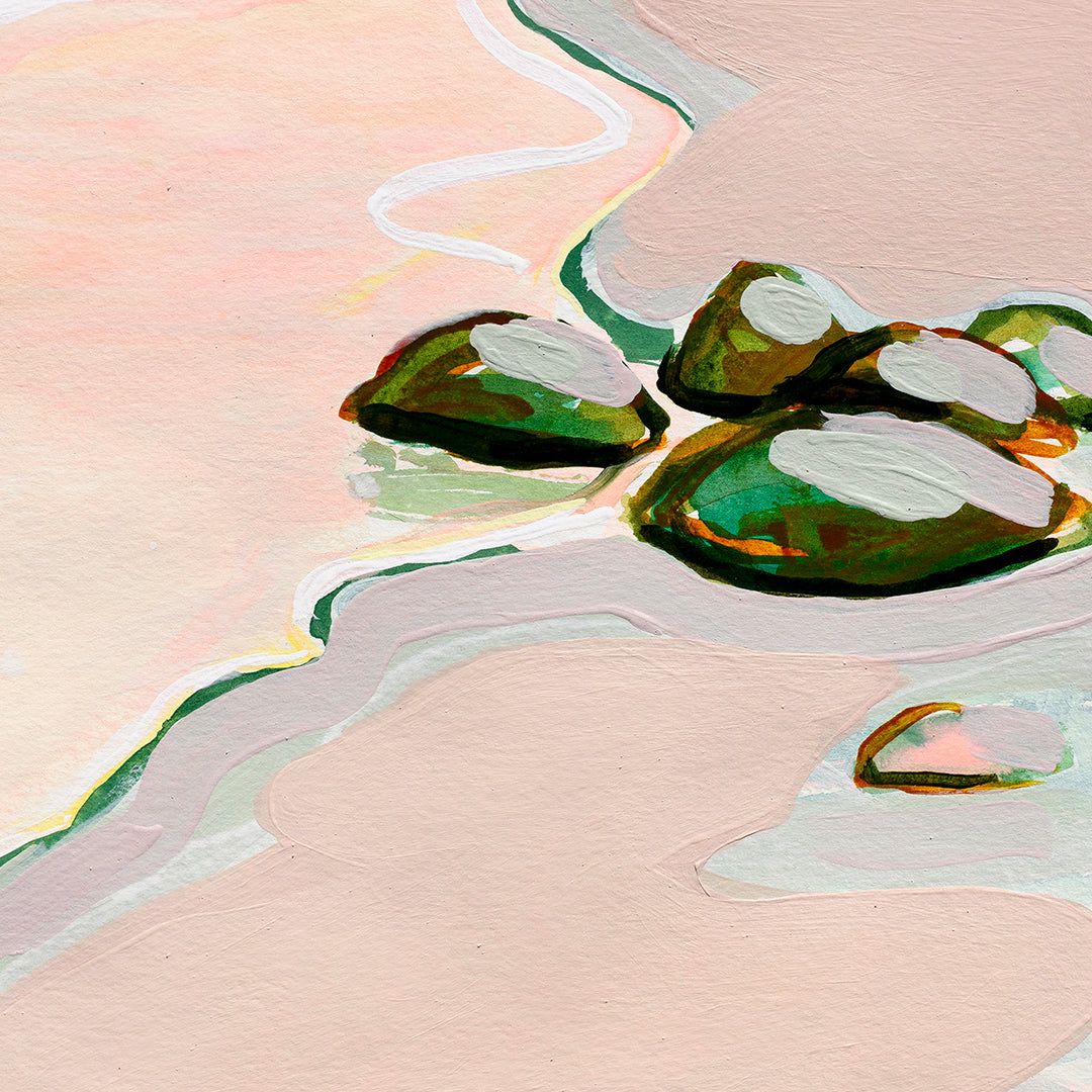 Hot Water Dawn - Original Artwork on Paper by Jen Sievers