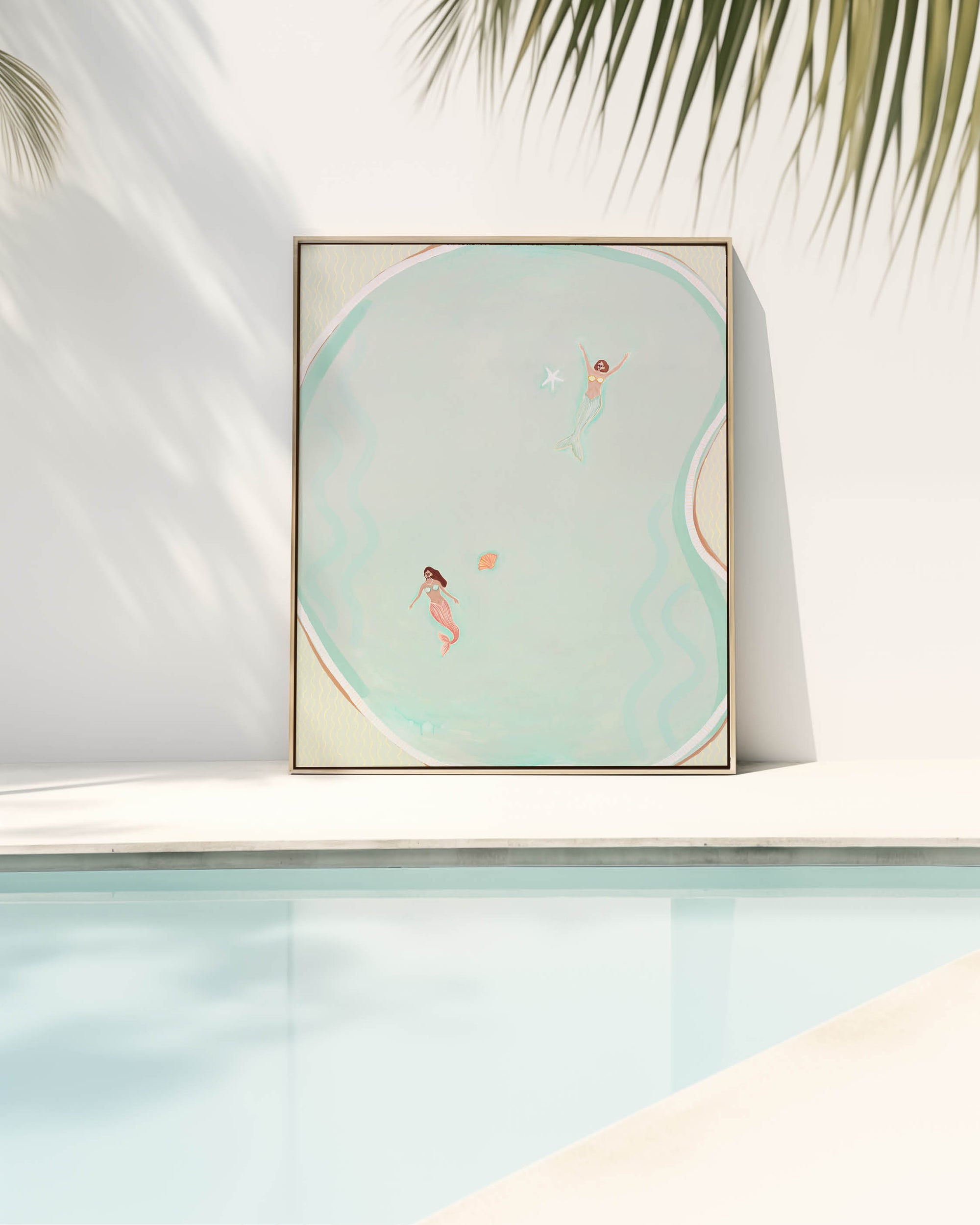 I Dreamed We Were Mermaids - Original Artwork on Canvas by Jen Sievers