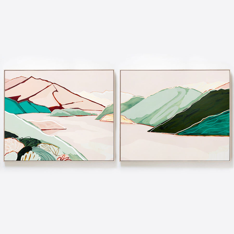 Just Once More Diptych, Lake Wanaka (sold as a pair) - Limited Edition Print