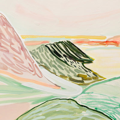 Landscape Study 5 (Te Mata Peak) - Original Artwork on Paper by Jen Sievers