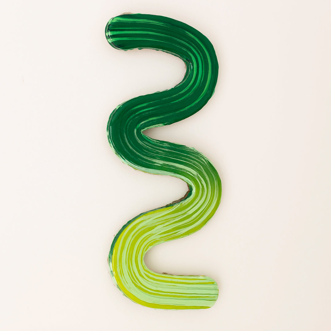 Lime Vibe - Original 3D Resin Artwork by Jen Sievers