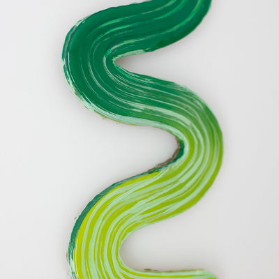 Lime Vibe - Original 3D Resin Artwork by Jen Sievers
