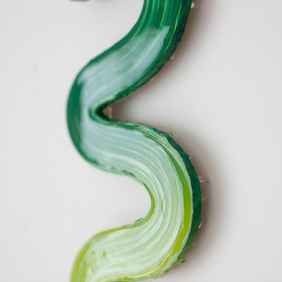 Lime Vibe - Original 3D Resin Artwork by Jen Sievers