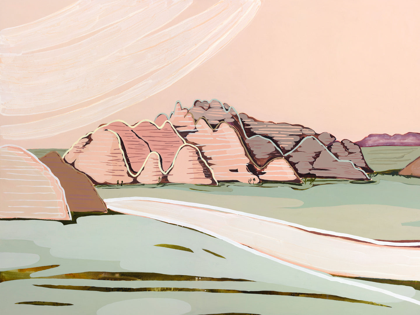 Lost and Found (Bungle Bungle) - Original Artwork on Canvas by Jen Sievers