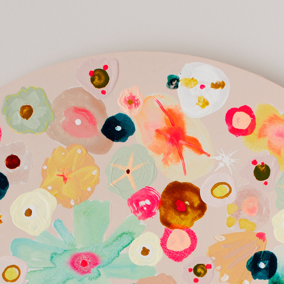 Neon Bloom - Original Artwork on Canvas by Jen Sievers