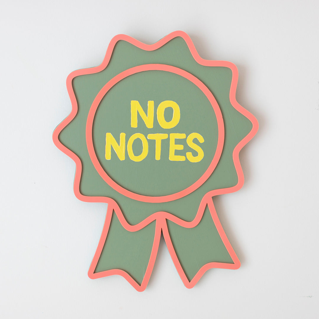 'No Notes' Award - Original 3D Artwork by Jen Sievers