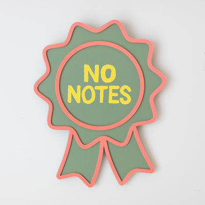 'No Notes' Award - Original 3D Artwork by Jen Sievers