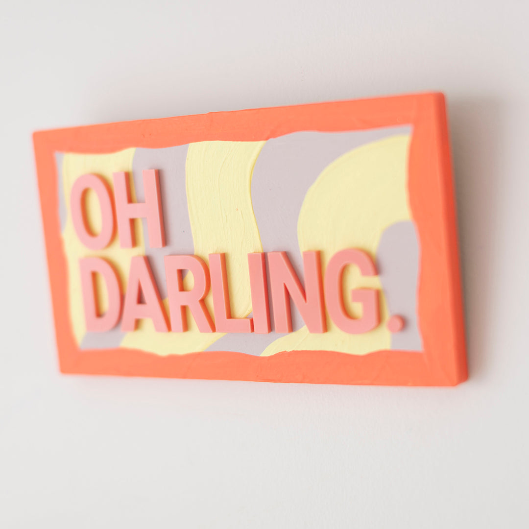 Oh Darling Peach - Original 3D Artwork by Jen Sievers