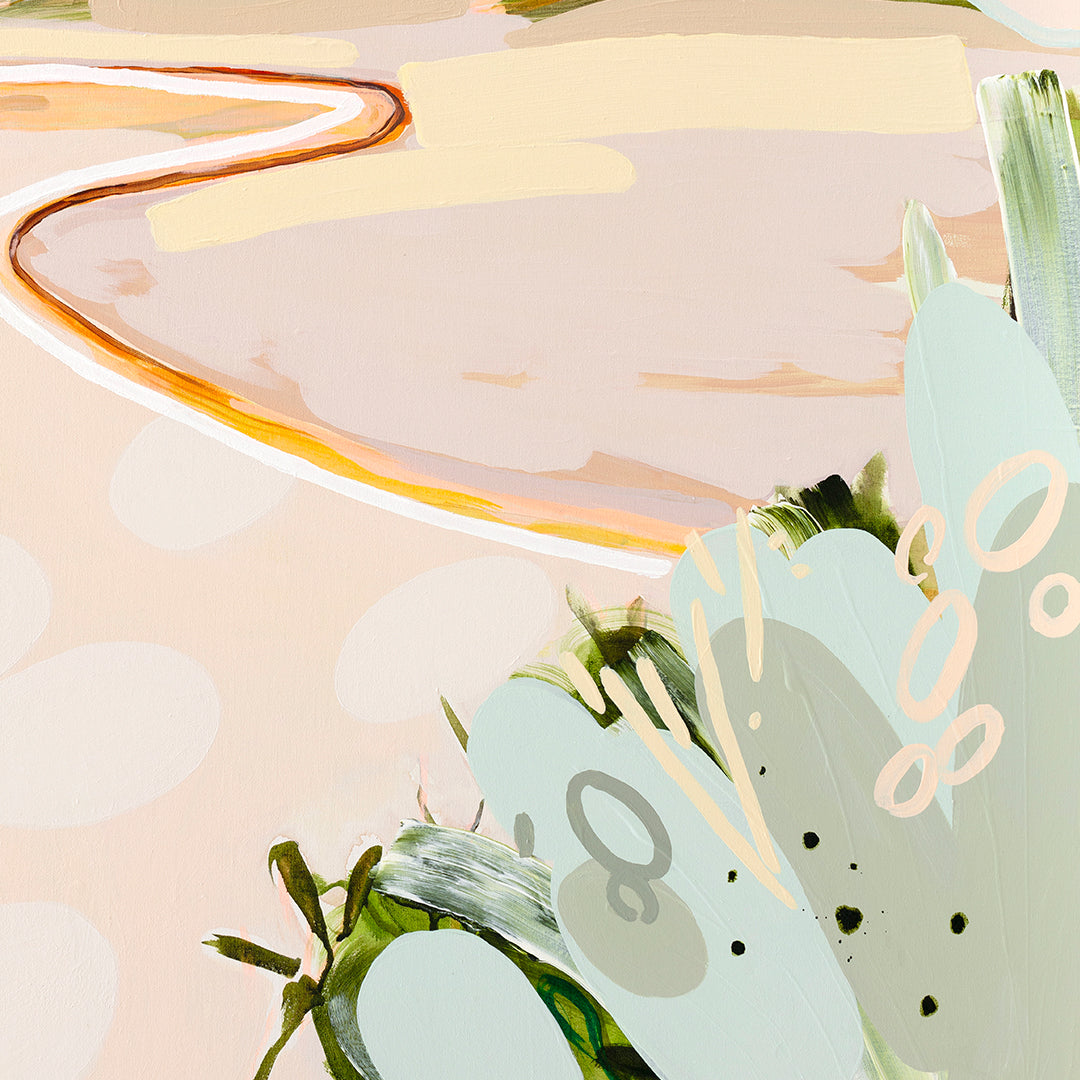 Somewhere Only We Know - Original Artwork on Canvas by Jen Sievers