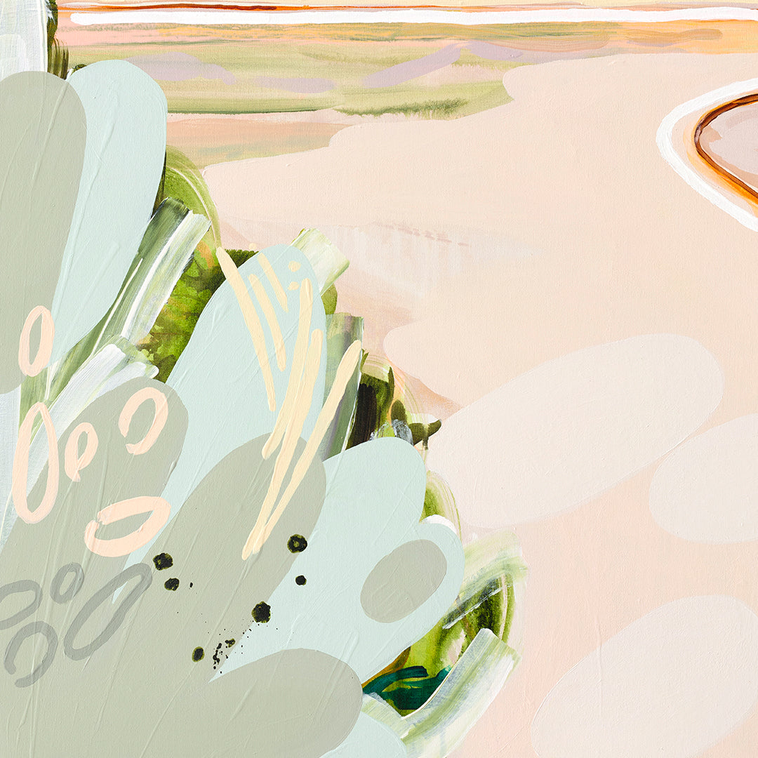 Somewhere Only We Know - Original Artwork on Canvas by Jen Sievers