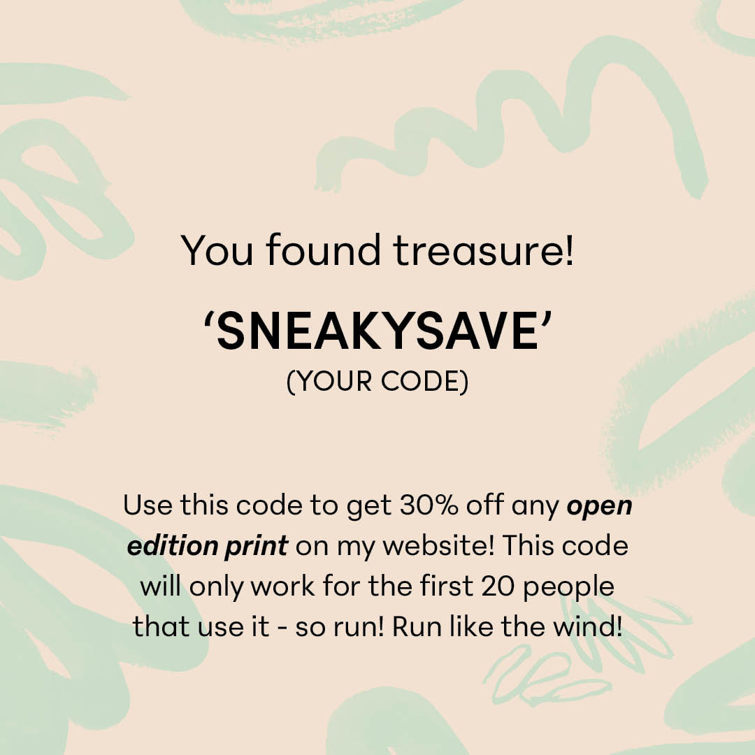 Palm Tree Love Art Print A4