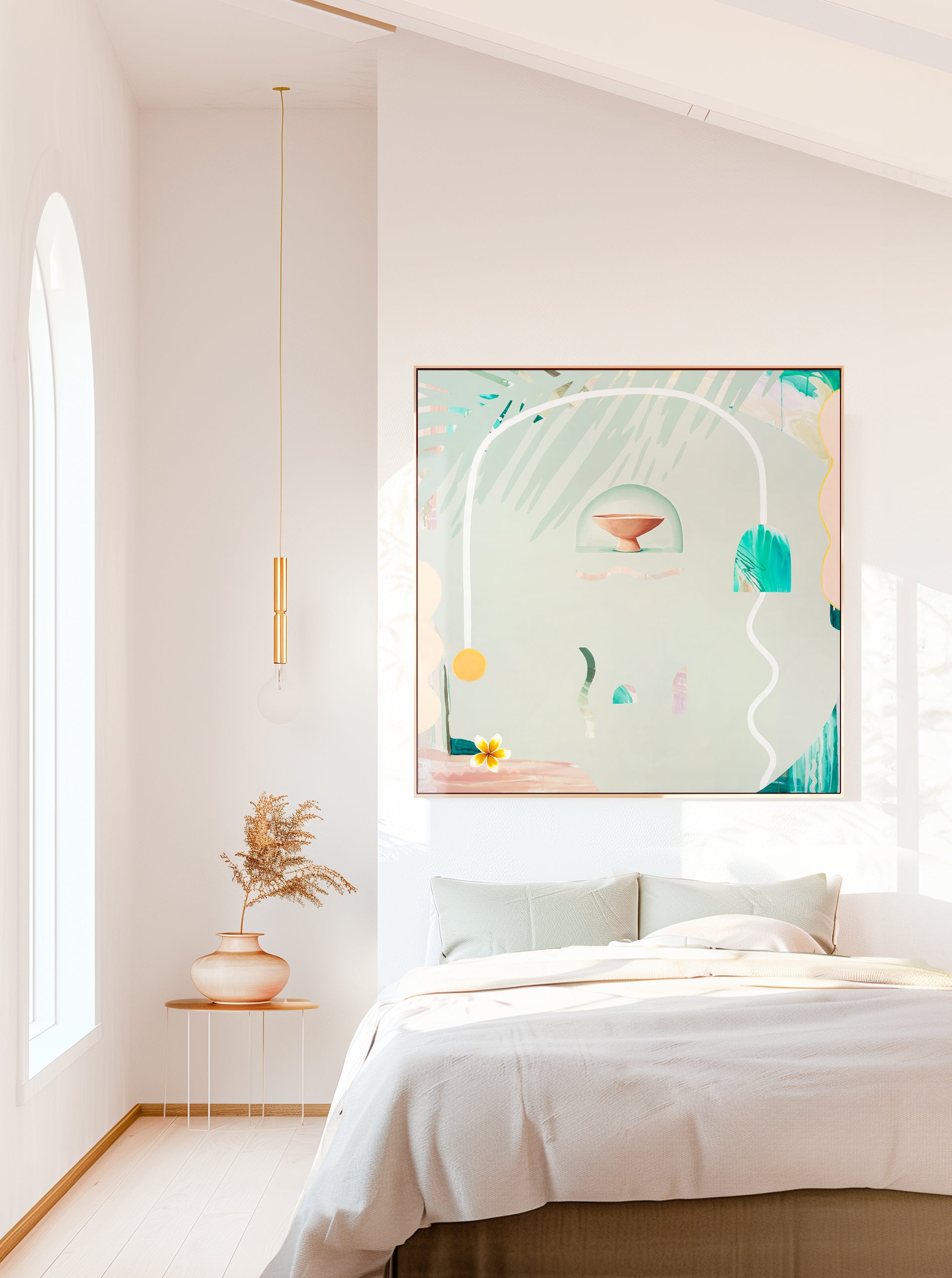 Waiting for Rainbows - Original Artwork on Canvas by Jen Sievers