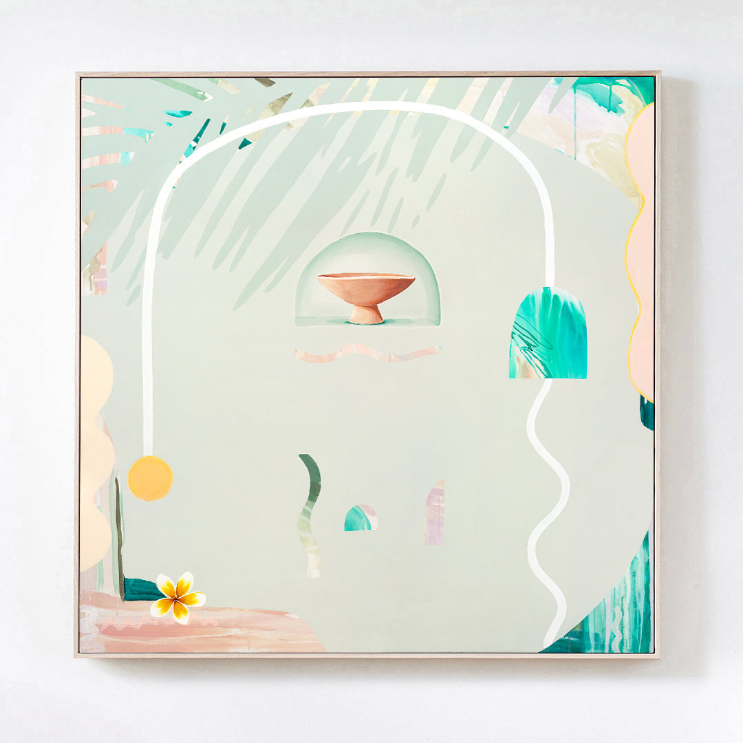 Waiting for Rainbows - Original Artwork on Canvas by Jen Sievers