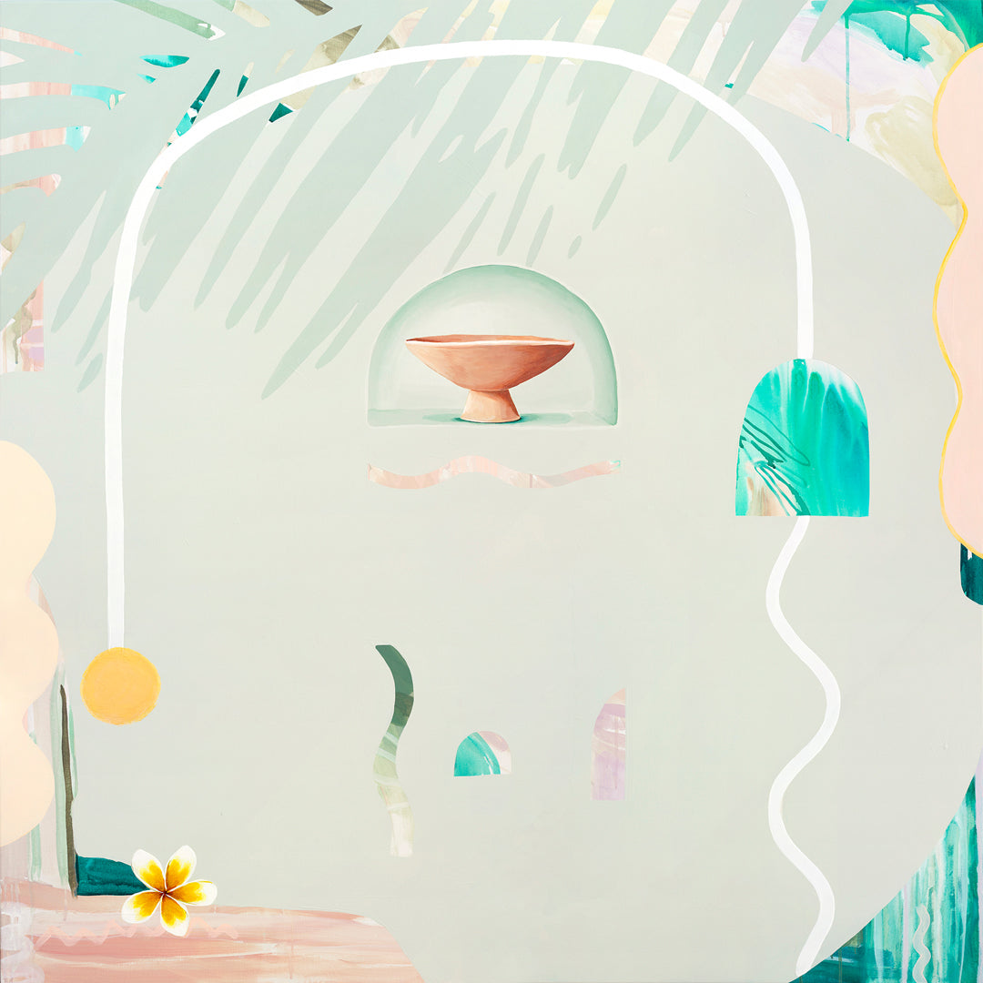 Waiting for Rainbows - Original Artwork on Canvas by Jen Sievers