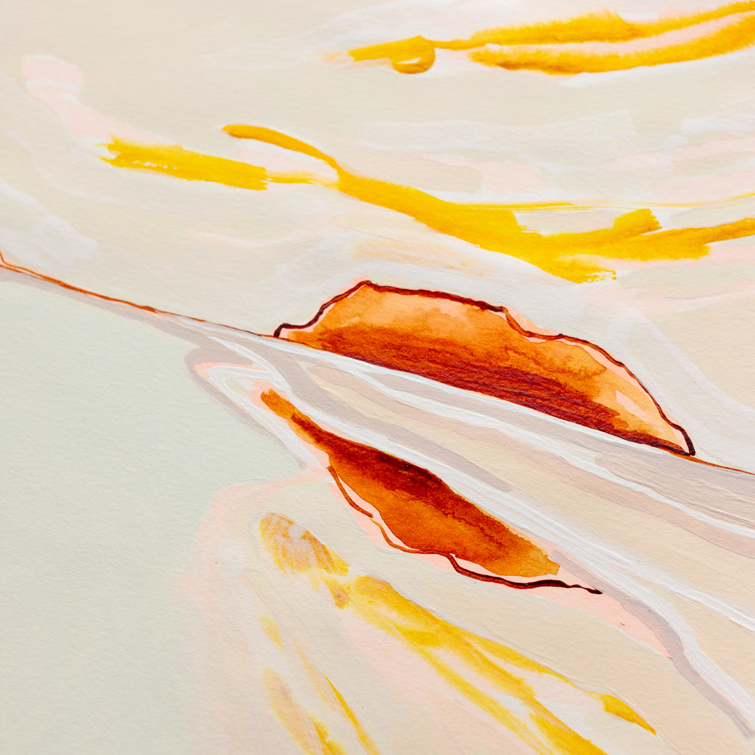 Whangamata Glow - Original Artwork on Paper by Jen Sievers