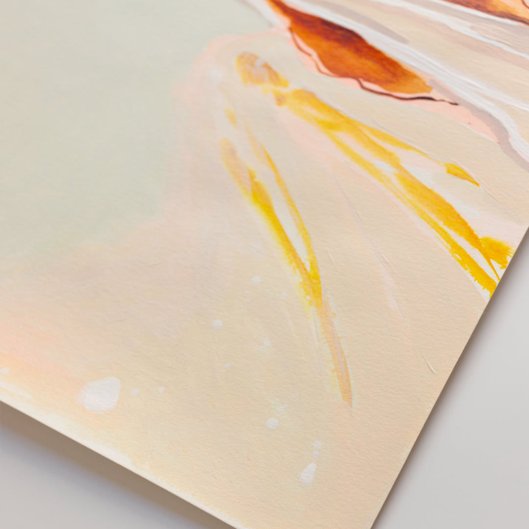 Whangamata Glow - Original Artwork on Paper by Jen Sievers