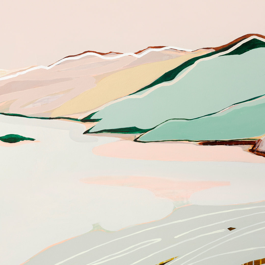 Wide Eyes (Lake Eildon) - Original Artwork on Canvas by Jen Sievers