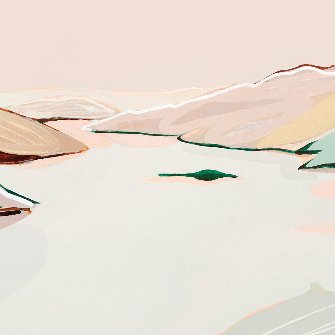 Wide Eyes (Lake Eildon) - Original Artwork on Canvas by Jen Sievers