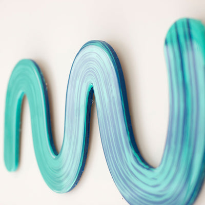 Aqua Zest - Original 3D Resin Artwork by Jen Sievers