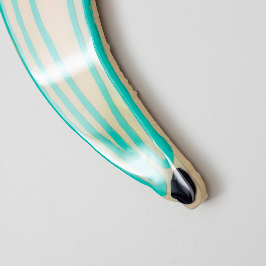 Bananarama Bright Teal - Original 3D Resin Artwork by Jen Sievers