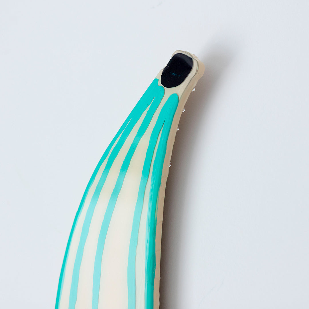 Bananarama Bright Teal - Original 3D Resin Artwork by Jen Sievers