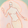 Coral Tailed Mermaid Art Print