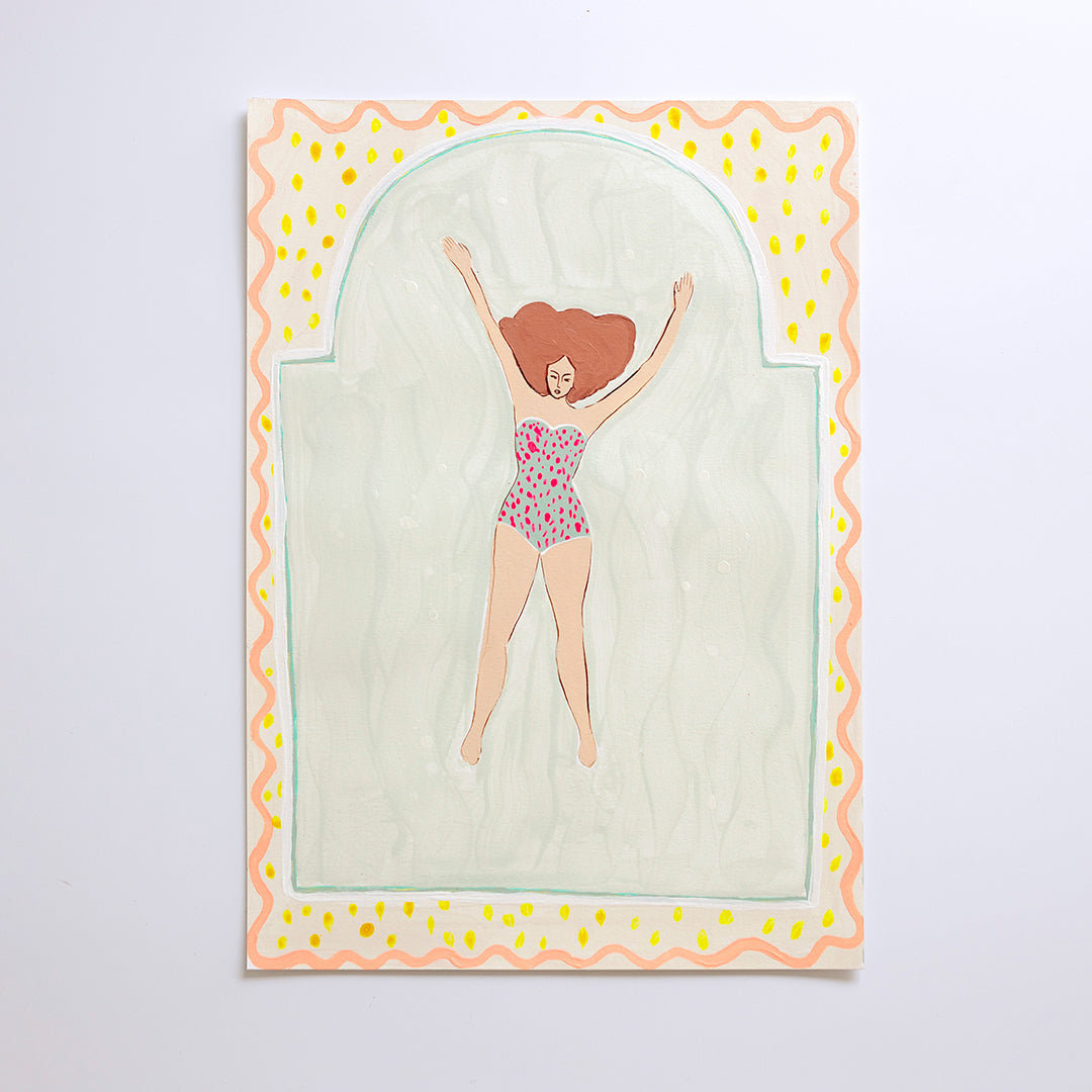 Splish Splash - Original Artwork on Paper by Jen Sievers