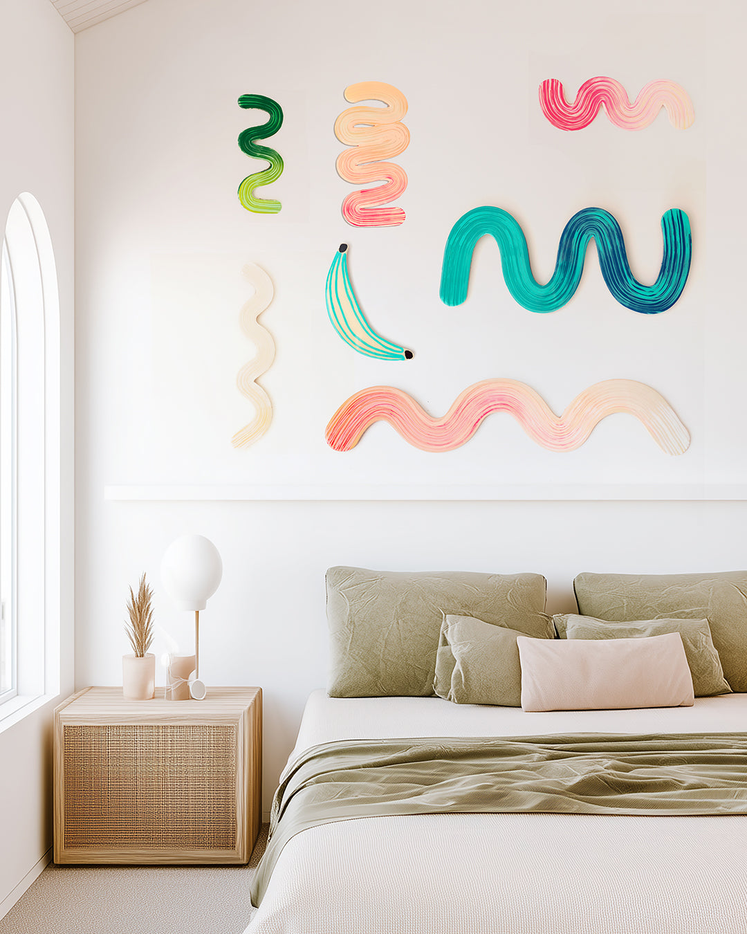 Bananarama Bright Teal - Original 3D Resin Artwork by Jen Sievers