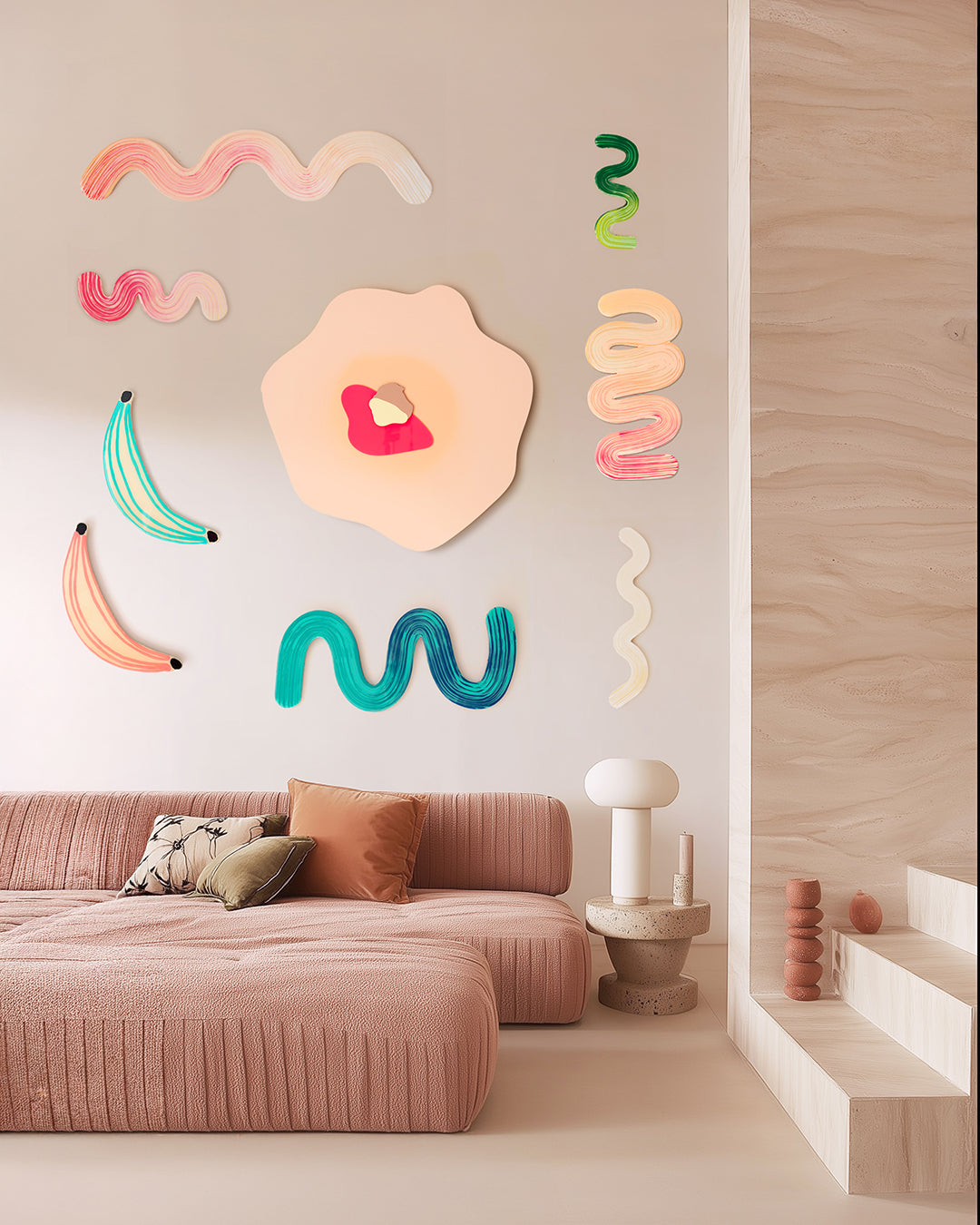 Bananarama Fluro Pink - Original 3D Resin Artwork by Jen Sievers