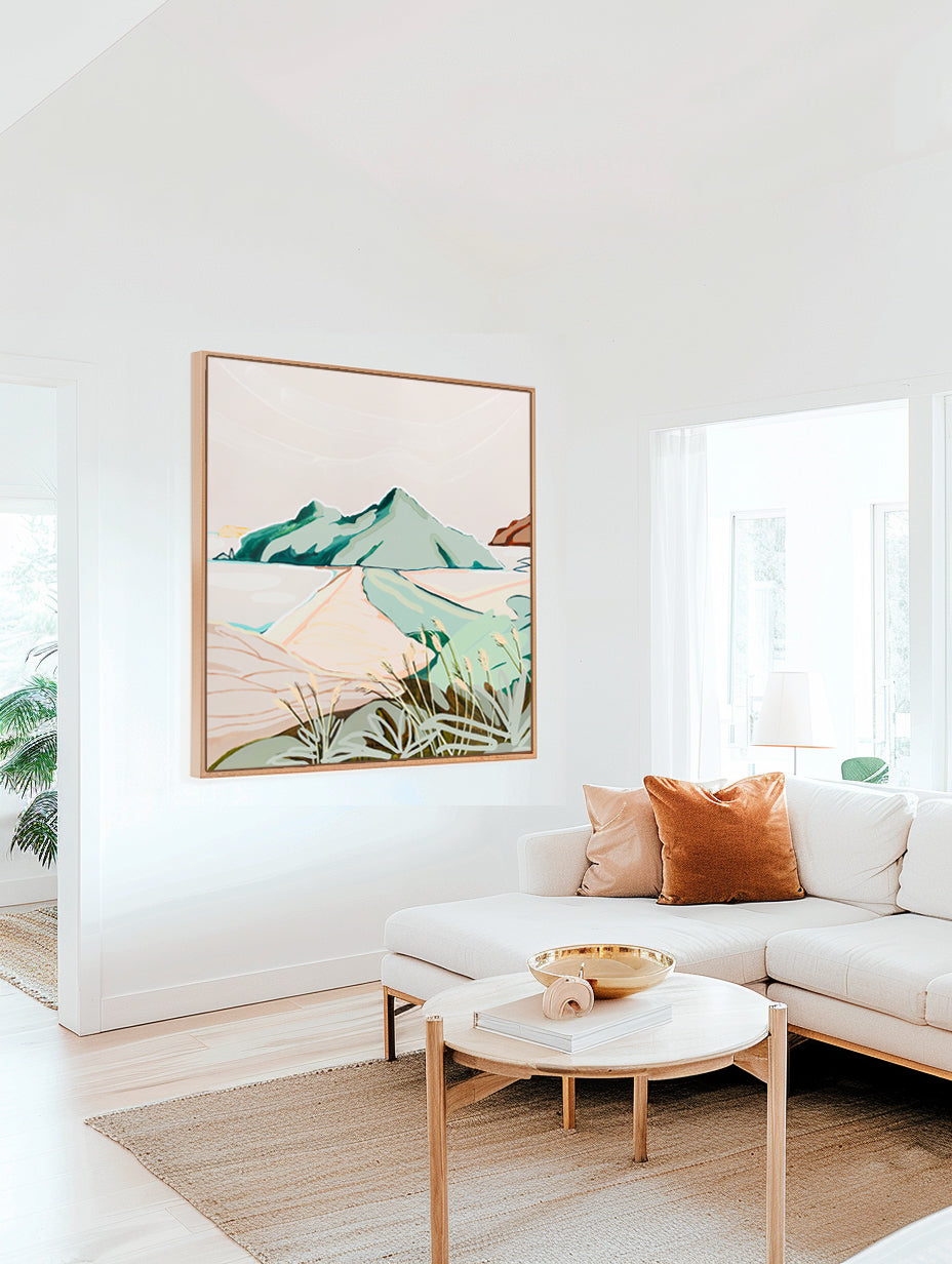 Two Tides (Tairua) - Original Artwork on Canvas by Jen Sievers