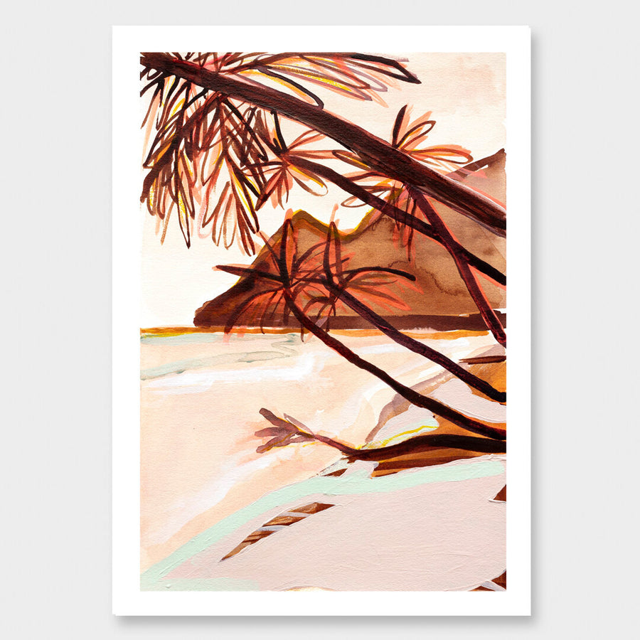 Beach Days' Art Print A4