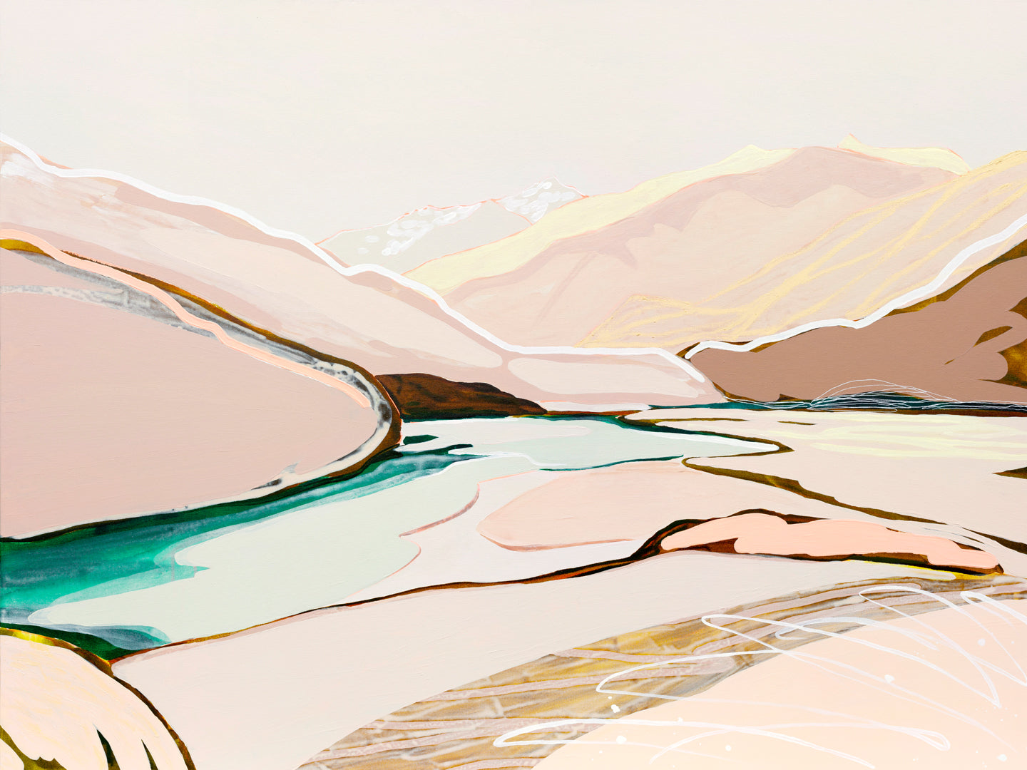 Cloud Walks (Makarora River, Hasst Pass) - Limited Edition Print