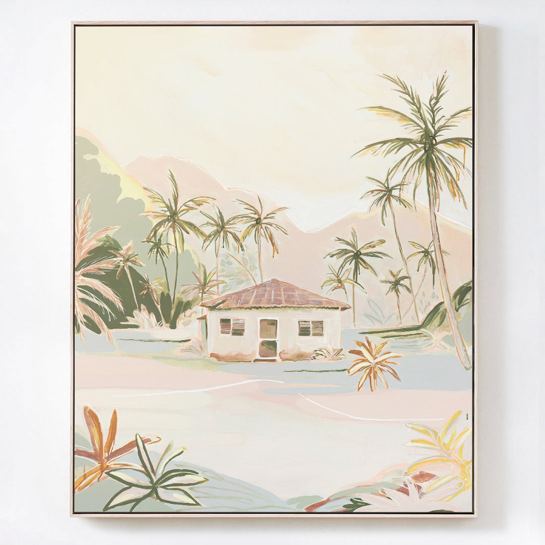 Here, in Paradise - Original Artwork on Canvas by Jen Sievers