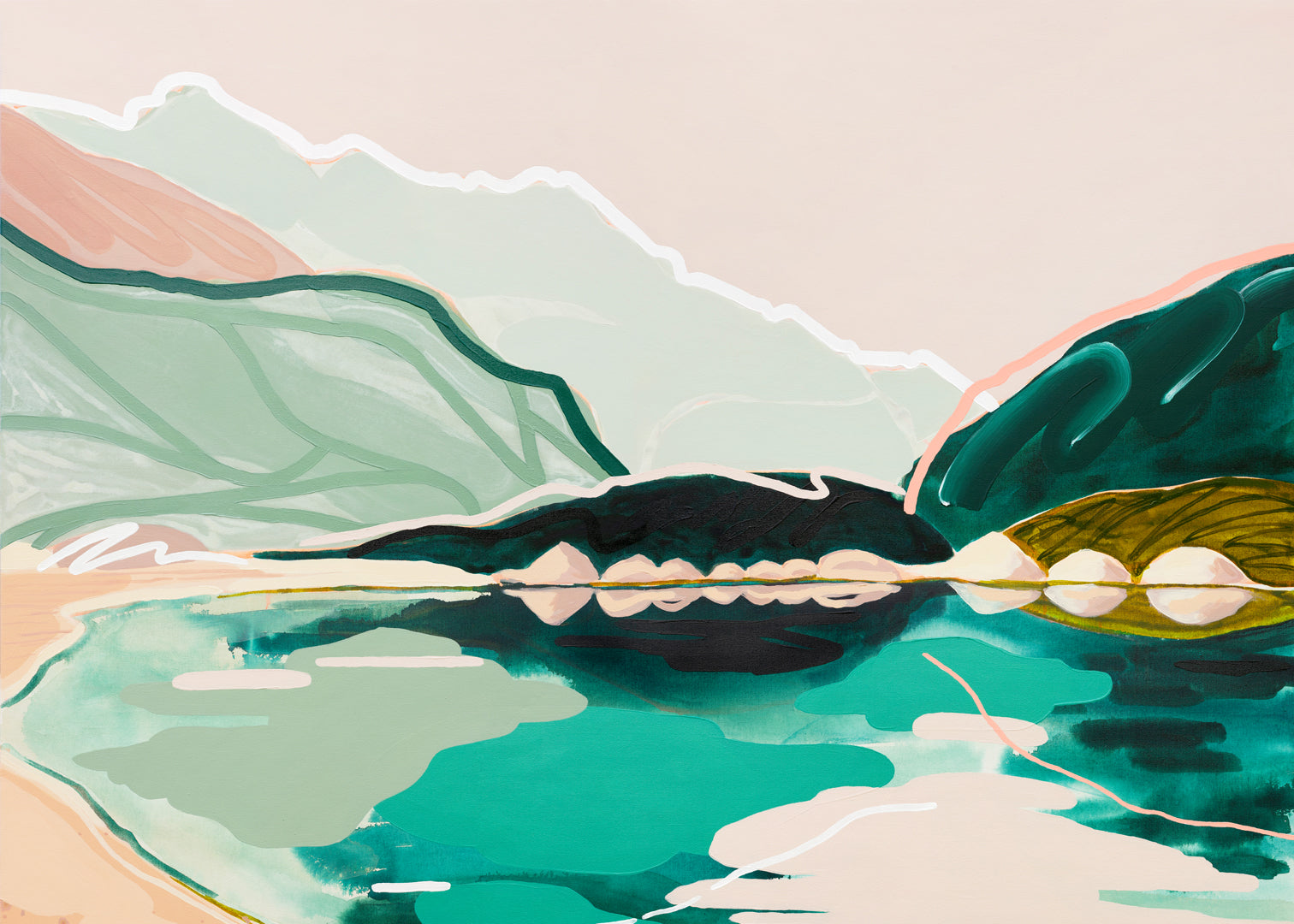 Mirror Mirror (Blue Lake, Nelson) - Limited Edition Print