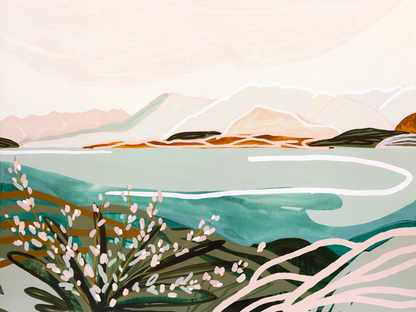 The Water's Lovely - Original Artwork on Canvas by Jen Sievers