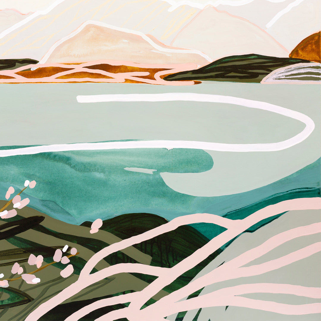 The Water's Lovely - Original Artwork on Canvas by Jen Sievers