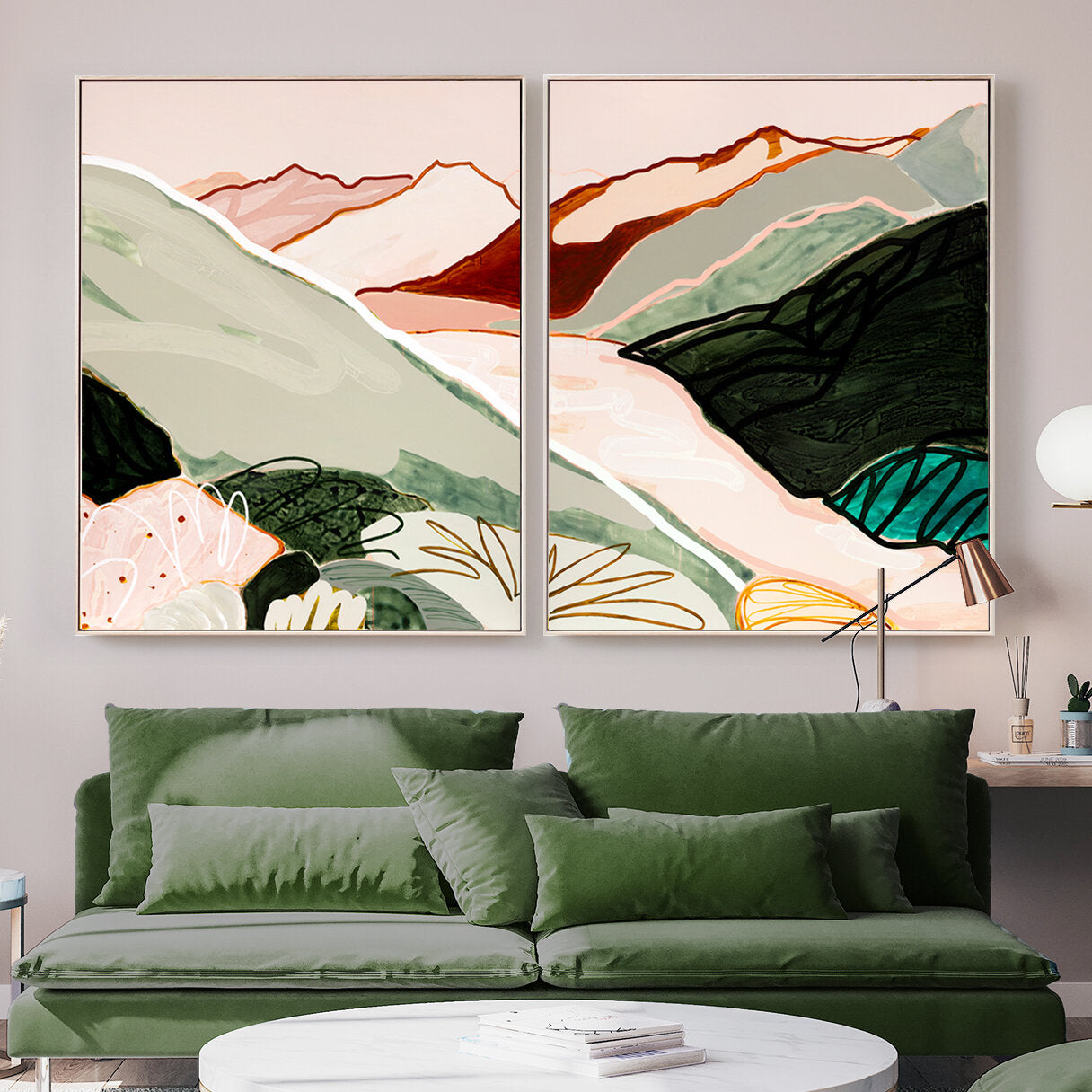 Walking in the Sky diptych (Cheakamus Lake, Whistler, Canada) - Limited Edition Print