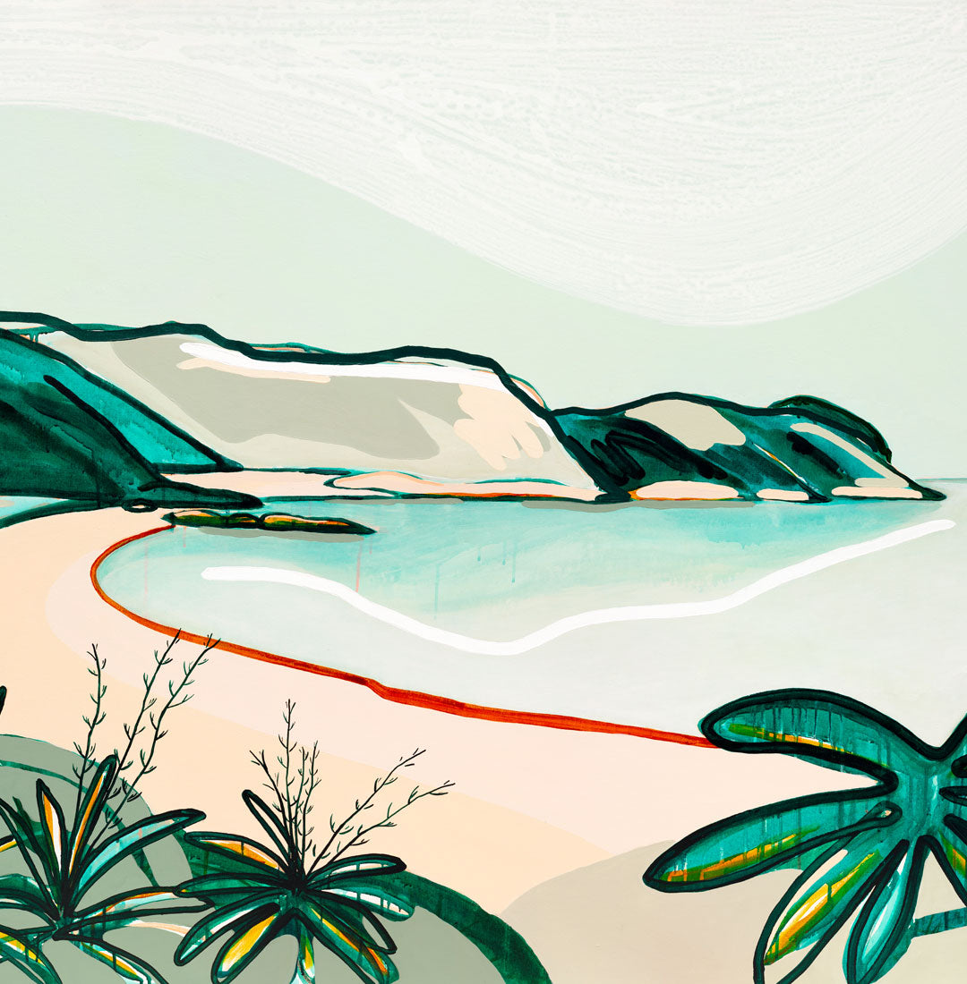 Warm Sand Blue Skies (Palm Beach, Waiheke Island) - Limited Edition Print