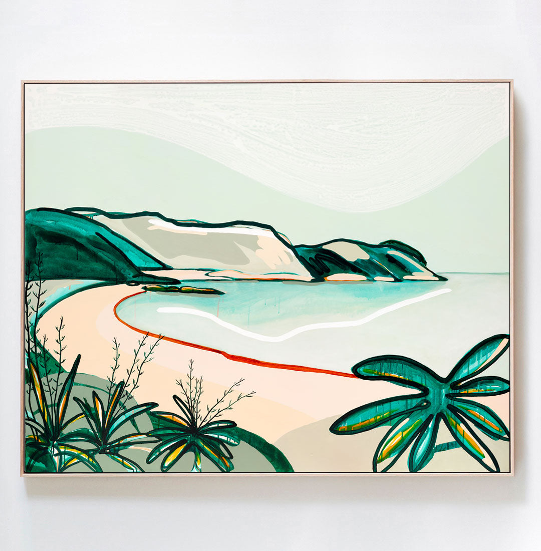 Warm Sand Blue Skies (Palm Beach, Waiheke Island) - Limited Edition Print