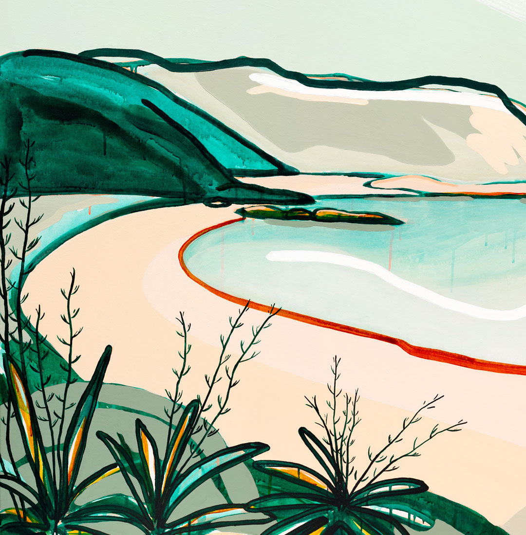 Warm Sand Blue Skies (Palm Beach, Waiheke Island) - Limited Edition Print