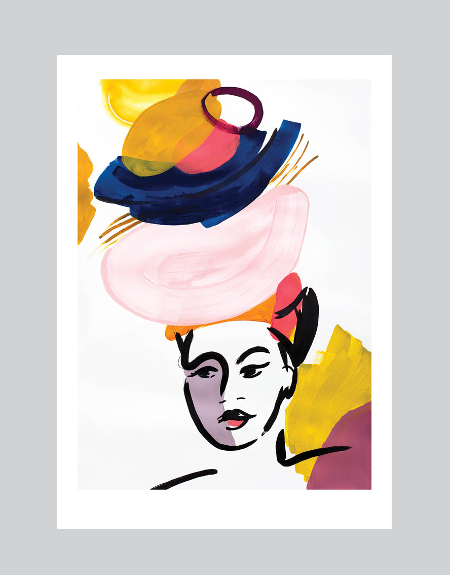 Malia Mustard and Blush' Art Print