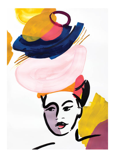 Malia Mustard and Blush' Art Print