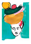 Malia Teal and Marmalade' Art Print